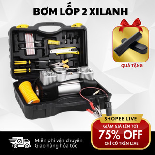 Bơm Lốp Ô Tô 2 Xi Lanh Công Suất Lớn MEEOTO Hàng Chất Lượng Cao Bảo Hành 12 Tháng
