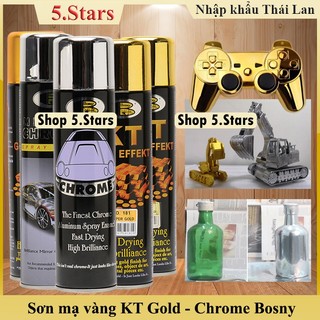 sơn mạ crom, sơn nhũ vàng, mạ inox bóng gương Bosny- sơn mạ vàng, sơn nhũ vàng24k, sơn bạc mạ crom, sơn xe máy