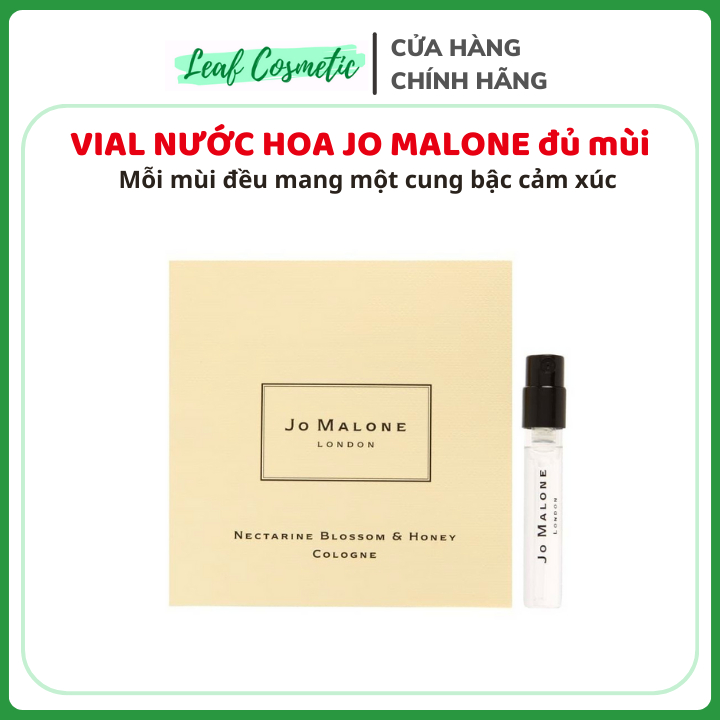 [CÓ BILL US] [ Vial ] Sample Mẫu thử Vial Nước hoa Jo Malone English Pear, Peony, WoodSage, Nectarin