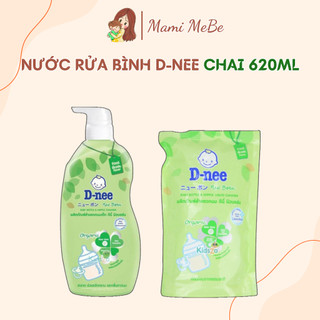 Nước rửa bình sữa Dnee Organic chai 620ml date mới nhất