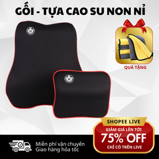 Gối Tựa Đầu Tựa Lưng Ô Tô  MEEOTO Cao Su Non Mềm Mại Thoáng Mát Giảm Đau Mỏi Gáy Lưng Cho Xe
