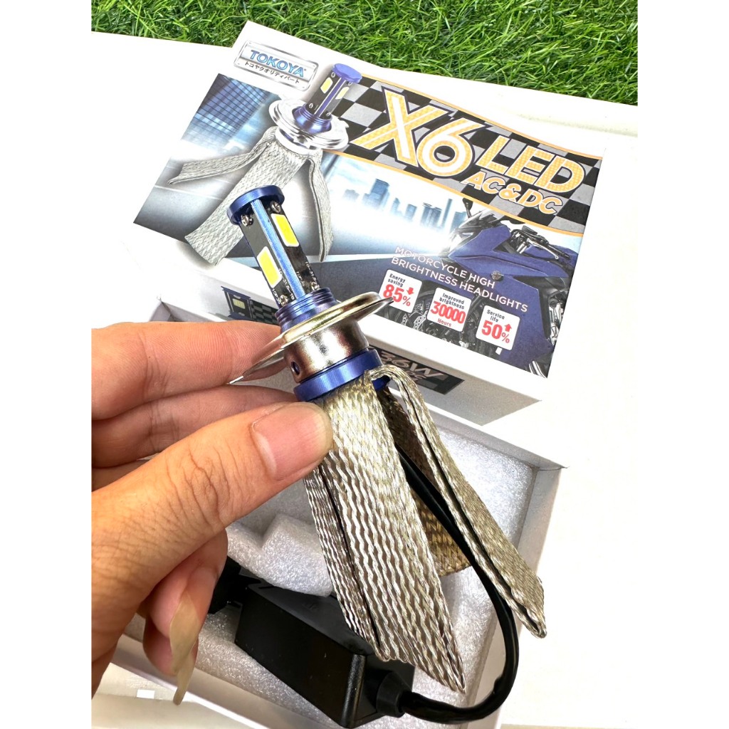 Đèn Led Xe Máy,Led 3 Tim X6,Led 3 Tim Siêu Sáng Có Đuôi Tản Nhiệt,Led 3 Tim Lắp Đa Năng Các Loại Xe 