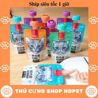Soup thưởng wanpy nắp vặn 90g - súp thưởng cho mèo