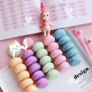 Bánh macaron nhựa mini đựng trang sức, phụ kiện chụp ảnh decor