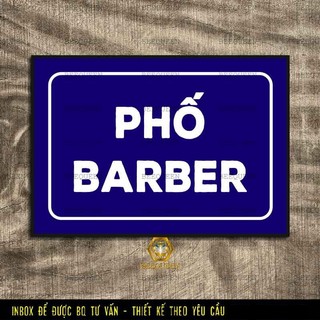 B1- Biển Phố Barber - Biển Trang Trí Đẹp Tạo Điểm Nhấn Cho Cửa Hàng