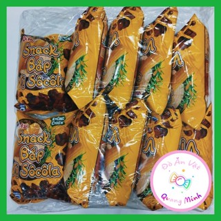 Bán sỉ bịch Bim bim Oishi Snack Bắp vị sô cô la gói lớn 32 g/10 gói giòn sụn thơm ngon, đồ ăn vặt hot nhất