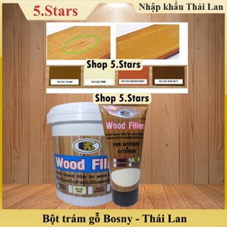  Bột trét gỗ keo vá gỗ wood filler Bosny -Thái Lan vá cửa gỗ tủ gỗ bàn ghế lỗ đinh trám vết nứt 