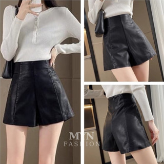  Quần Short Da Cạp Cao Nâng Mông Tôn Dáng Quần Da Có Túi Tiện Lợi Chất Da Siêu Đẹp Phong Cách Hàn Quốc 