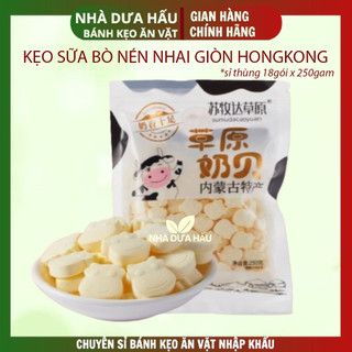 [250gam] Kẹo sữa bò nén nhai giòn Hongkong