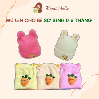 Mũ len loại Đẹp cho bé sơ sinh đến 6 tháng tuổi