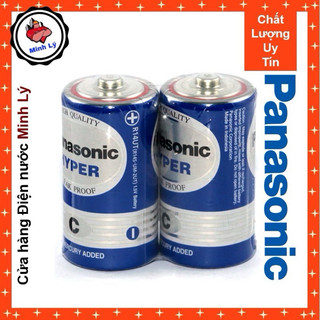 Pin Đại D – Pin Trung C Panasonic Hyper Cao Cấp Gói 2 Viên 1.5V – R14UT/R20UT