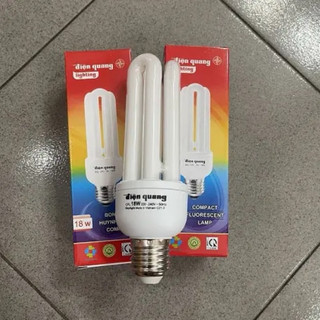 Bóng Đèn Compact 3U Điện Quang 18W – Ánh Sáng Trắng/Vàng(8W)