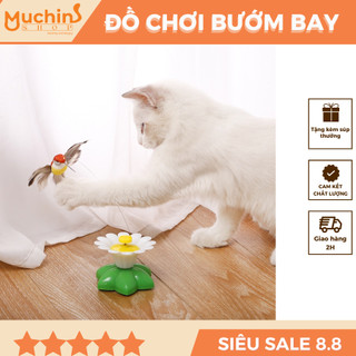 Đồ Chơi Cho Mèo, Đồ Chơi Bướm Tự Động Bay Lượn Cho Chó Mèo Đuổi Bắt, Giúp Mèo Vận Động Giảm Stress - Muchinshop
