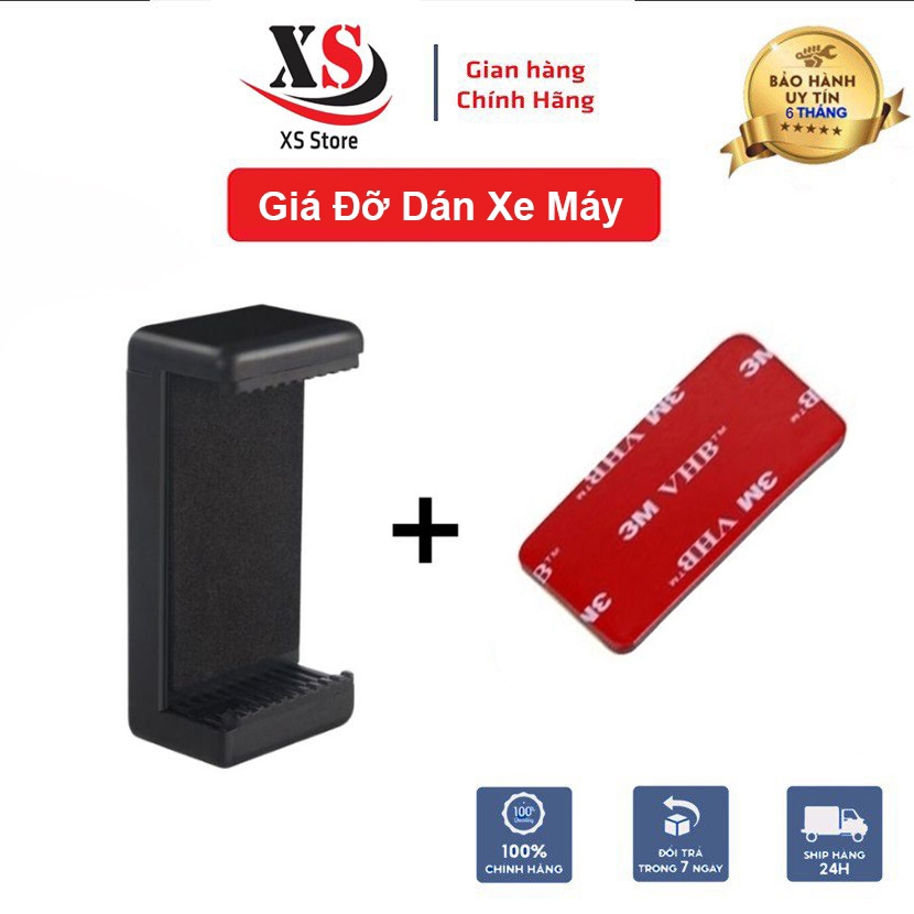 Đầu Kẹp Điện Thoại Dán Mặt Đồng Hồ Xe Máy, Nhỏ Gọn, Tiện Lợi - XS Store
