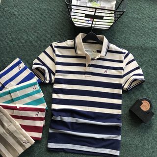 Áo Polo Nam Trung Niên Có Cổ Kẻ Sọc Chất Liệu Cotton Cao Cấp KENSTORE89 ATP024