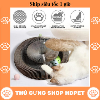 Bàn cào móng ma thuật cho mèo, Đồ chơi xoay tròn thay đổi hình dạng vui nhộn cho mèo