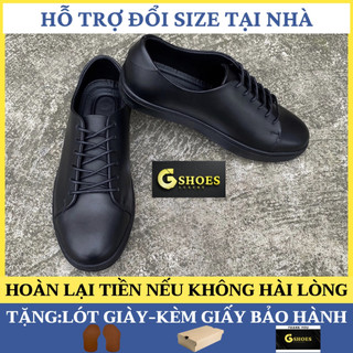 Giày da nam buộc dây chất liệu da thật nguyên tấm bảo hành 1 năm GM0116