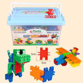 Đồ chơi lắp ghép con thông minh chính hãng sato cho bé phát triển trí tuệ