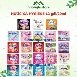 Nước xả vải Hygiene Thái Lan - Nước xả đậm đặc, siêu thơm 20ml/12 gói