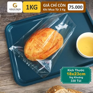 1Kg Túi Bánh Mì Ngọt Màu Đỏ Size 18x23cm. [Gold Pack Viet Nam]