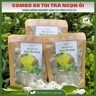 Trà lá ổi giảm cân mix vị, trà búp ổi non , lá ổi khô xay giảm mỡ máu thanh lọc cơ thể Lâm Tea