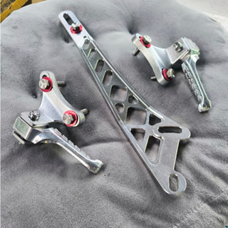 Gác chân malay Exciter 135 ,150, Ex155 Pát dày 10li dày cứng cáp, Tặng kèm 5 ốc và 5 long đền đỏ