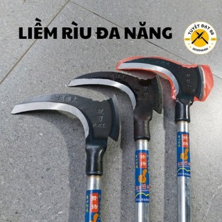 Liềm rìu 2 lưỡi đa năng phát cỏ chặt cành bổ củi thép nhập khẩu sắc bền