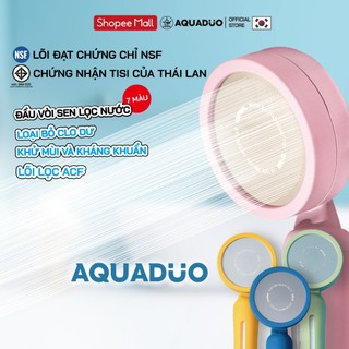 Aquaduo blossom cao cấp - đầu vòi sen tắm nhiều màu - lõi lọc, soon100u