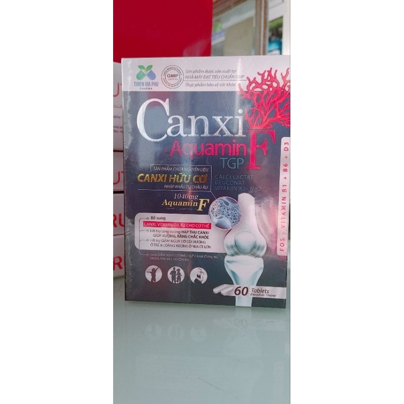 CANXI Aquamin F thực phẩm bảo vệ sức khỏe giúp BỔ SUNG CANXI,VITAMIN D3,K2, giúp XƯƠNG, RĂNG CHẮC KH