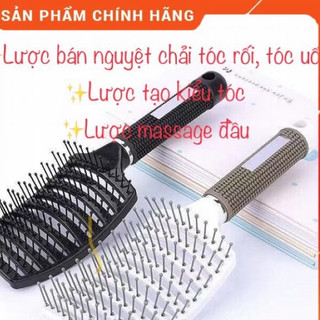 Lược bán nguyệt ⚡GIÁ RẺ⚡️lược gỡ rối, lược tạo kiểu, lược chải phồng tóc,bản lớn, tay cầm nhỏ gọn dễ sử dụng