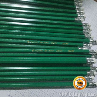 [Hộp 12 cây] Bút Chì Chuốt 2B Thân Xanh - Nét Chì Đậm_Bút chì ruột đen vỏ gỗ