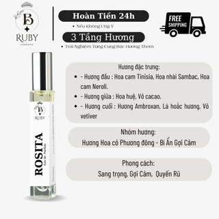 [Chai 10ml] Nước Hoa Ruby Perfume