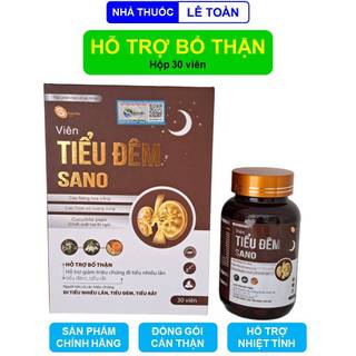 Viên Tiểu Đêm Sano hỗ trợ bổ thận, giảm đi tiểu nhiều lần, giảm tiểu đêm - Hộp 30 viên