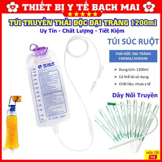 Túi truyền súc ruột thải độc đại tràng bằng cà phê enema 1200ml - túi truyền mpv