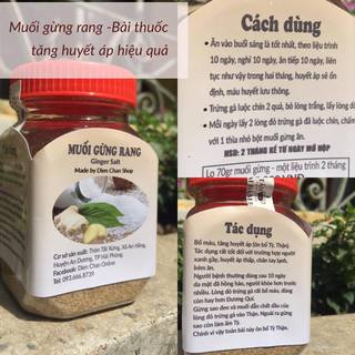 Muối gừng tăng huyết áp