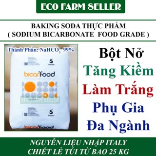 1kg Bột Baking Soda Ý ( Solvay ) Muối Nở NaHCO3 - Dùng Trong Thực Phẩm, Làm Bánh
