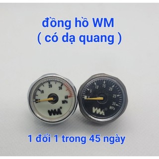 2 đồng hồ wima dạ quang trắng đen