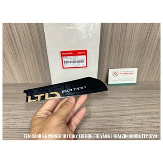Tem cánh bửng Winner 2018 ( chử EDITION LTD Vàng ) bên Trái ( 1 miếng )