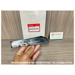 Tem cánh bửng Winner 2018 ( chử EDITION LTD Vàng ) bên Trái ( 1 miếng )