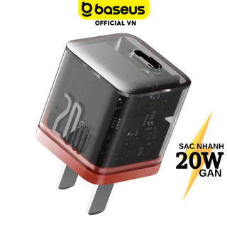 Củ sạc nhanh 20w baseus gan5 fast charger 1c cốc sạc chống quá tải nhiệt cho ip 11 12 13 14 pro max