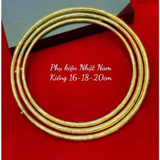  Kiềng vàng hầu đồng kiềng cưới cô dâu cỡ 16cm 18cm 20cm 