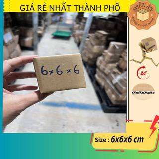 Hộp giấy P1 size 6x6x6 cm, thùng carton gói hàng Everest