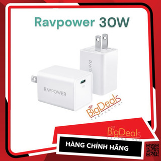 Củ sạc nhanh ravpower pc157 30w gan pd/pps ✔️ bigdealsvn