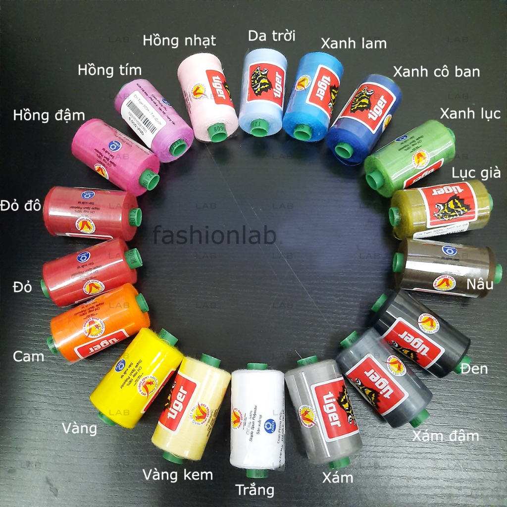 Chỉ may 900m nhiều màu tiger, 40s/2 cuộn nhỏ #0201