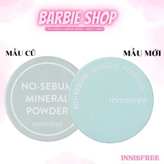 Phấn Phủ Bột Kiềm Dầu Innisfree No - Sebum Mineral Powder - Mineral Color Powder - Hình Thú [Hồng - Xanh - Tím]