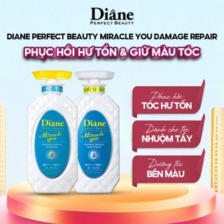 Dầu Gội Dầu Xả Giữ Màu Tóc Tẩy Nhuộm, Phục Hồi Hư Tổn Diane Perfect Beauty Miracle You Damage Repair