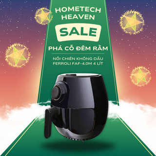 ☑️ FAF-4.0M - Nồi chiên không dầu Ferroli FAF-4.0M 4 lít - Hàng Chính Hãng, Full Box, Nguyên Seal