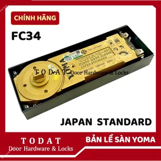 Bản lề sàn yoma fc34 cửa kính cường lực - thay thế được vvp