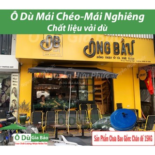 Ô Dù Mái Chéo - Mái Nghiêng -Vải dù thường(chưa đế) -Che Mưa nhỏ Che Nắng Ngoài Trời (Chưa bao gồm chân đế 15kg)