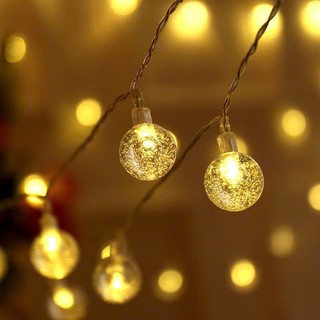 Dây đen led pha lê 5m 20 bóng dây đen